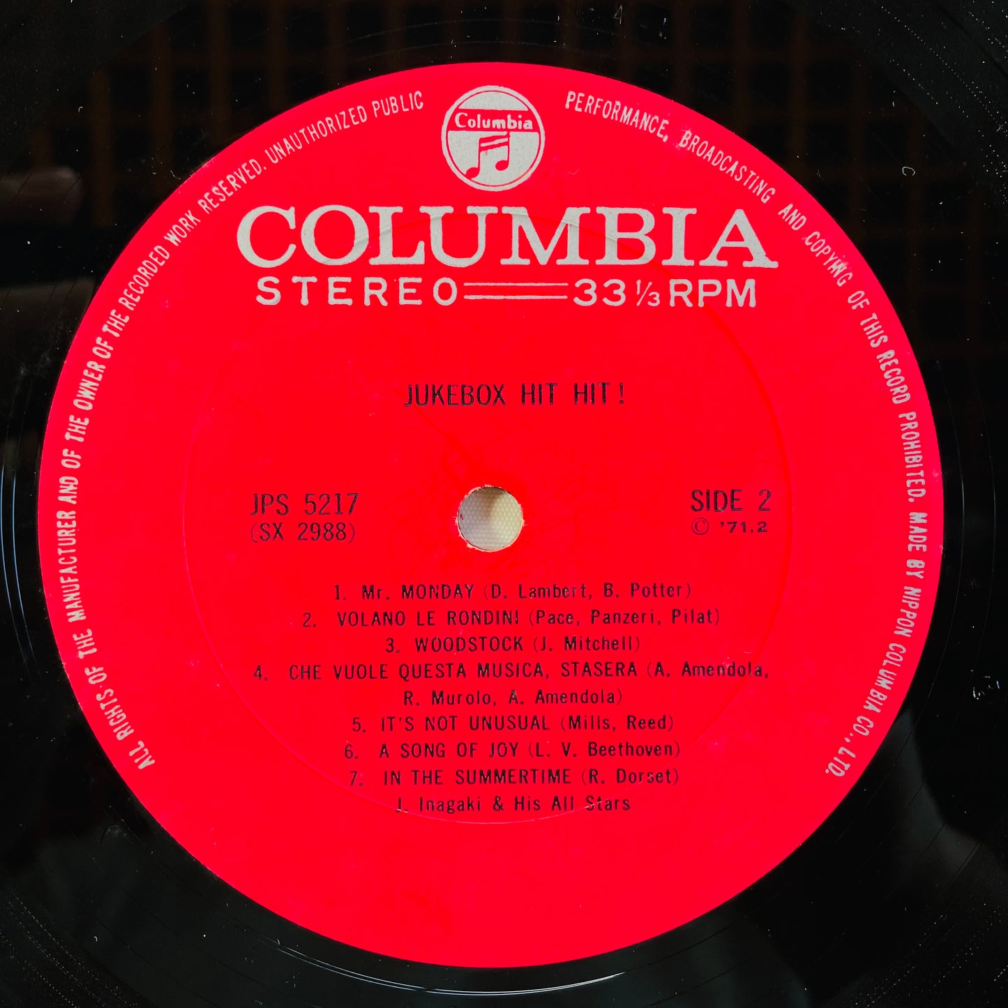 Jiro Inagaki & His All Stars - Jukebox Hit Hit! (Original)