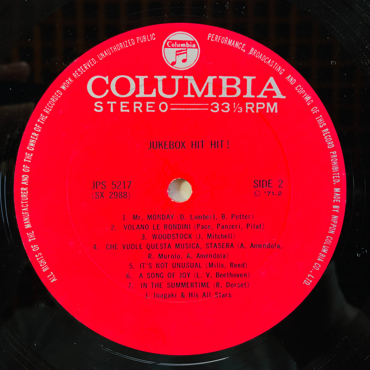 Jiro Inagaki & His All Stars - Jukebox Hit Hit! (Original)