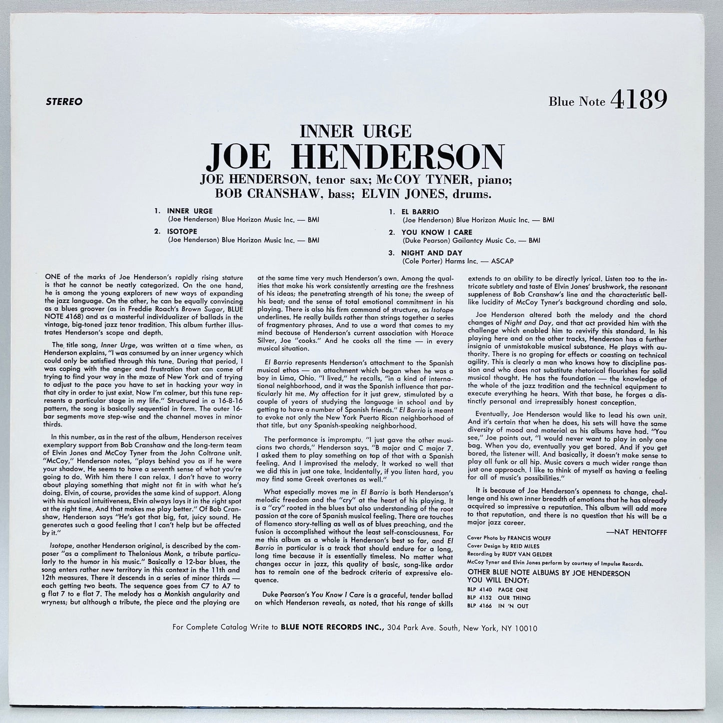 Joe Henderson - Inner Urge (Reissue)