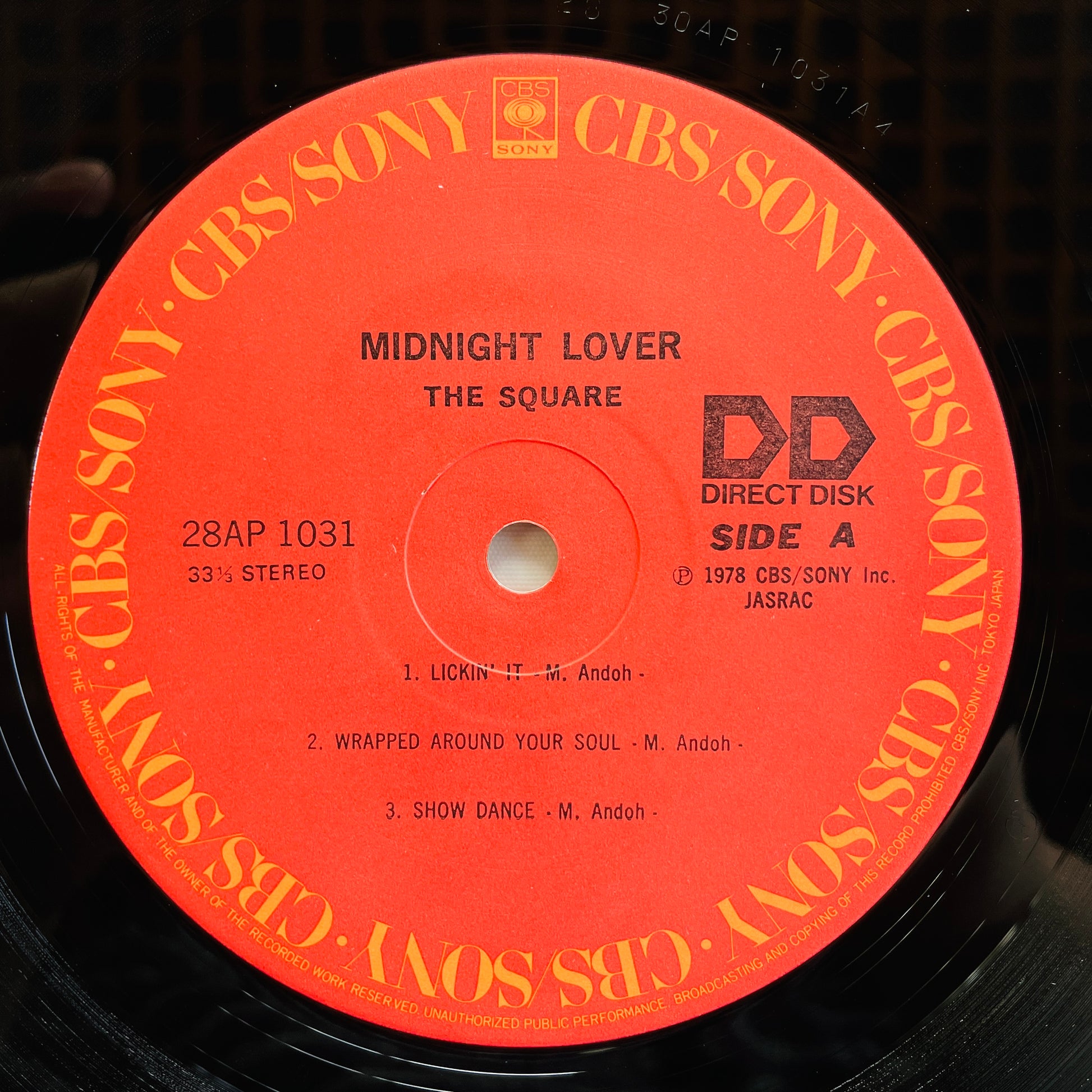 The Square – Midnight Lover (Original, Audiophile) - Portal Records