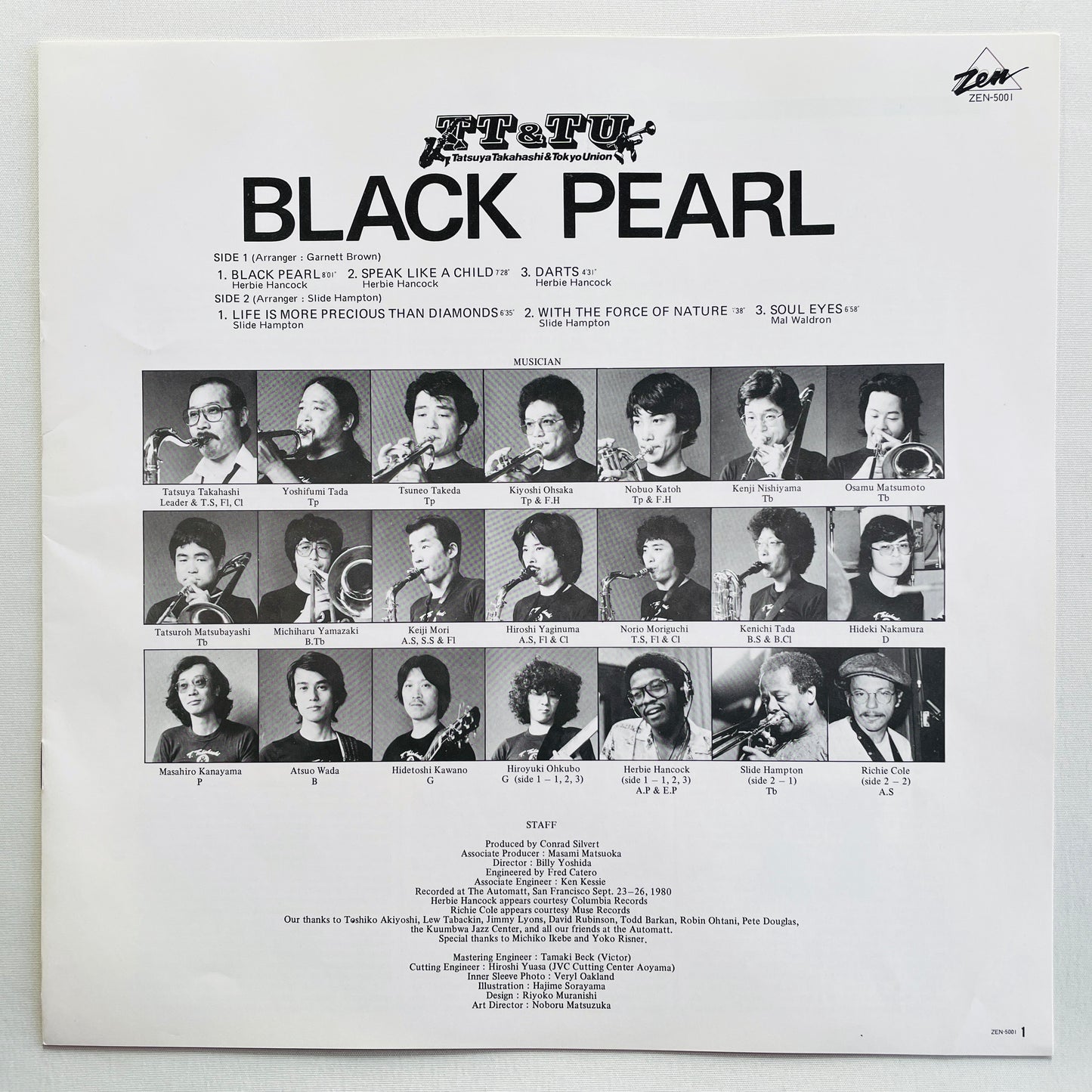 Tatsuya Takahashi & Tokyo Union – Black Pearl (Original) - Portal Records
