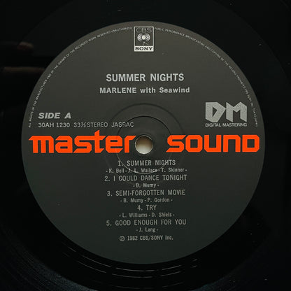 Marlene With Seawind - Summer Nights (Original, Audiophile)