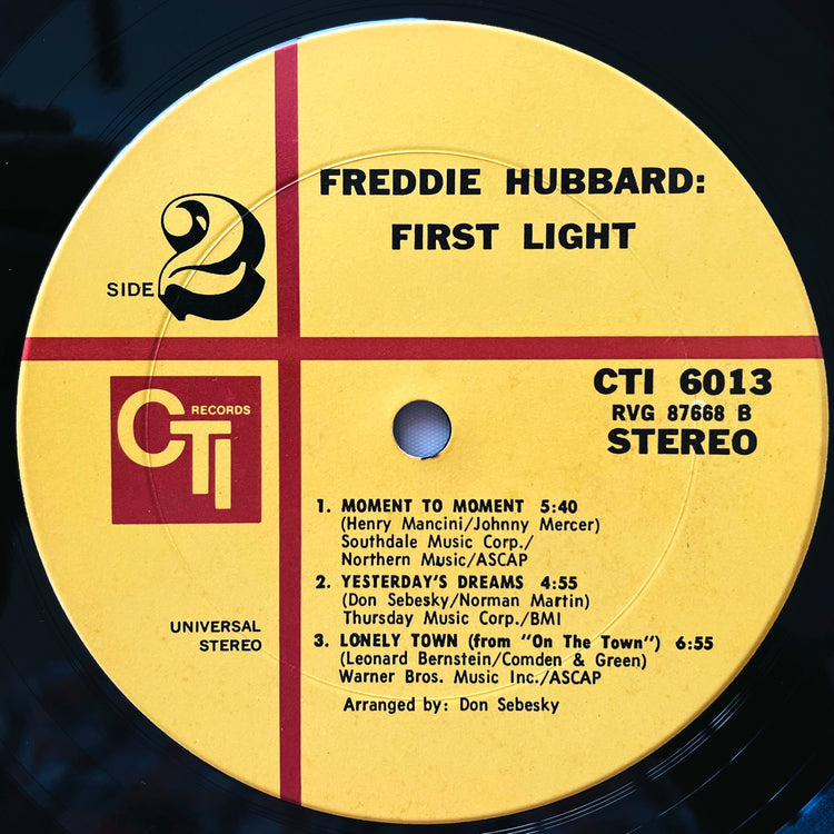 Freddie Hubbard – First Light (US Original Press) - Portal Records