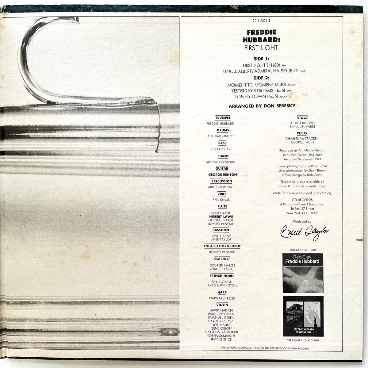 Freddie Hubbard – First Light (US Original Press) - Portal Records