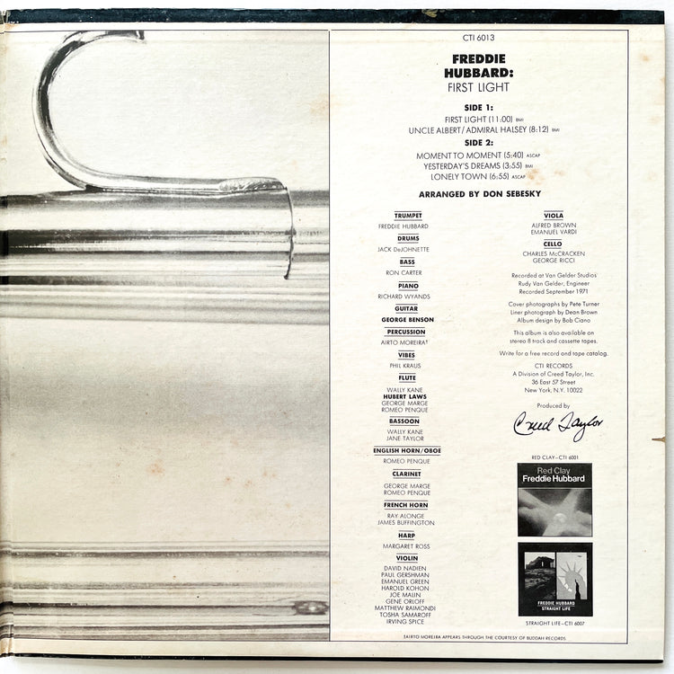 Freddie Hubbard – First Light (US Original Press) - Portal Records