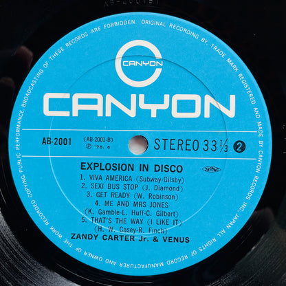 Zandy Carter Jr. & Venus – Explosion In Disco (Original) - Portal Records