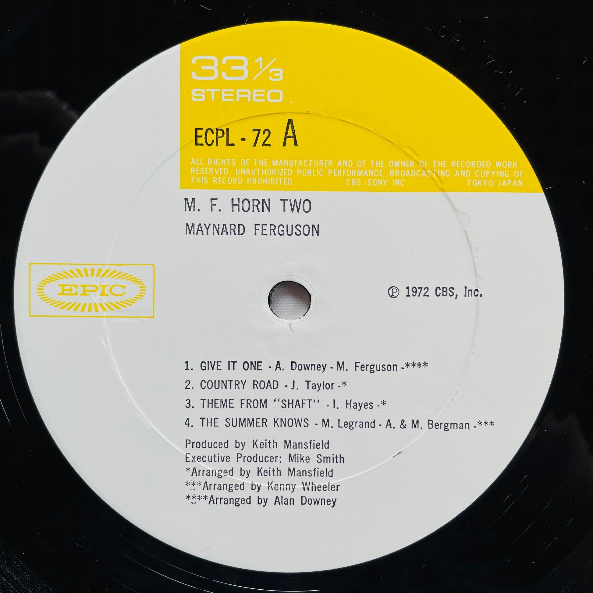 Maynard Ferguson – M.F. Horn Two (Japanese Pressing) - Portal Records
