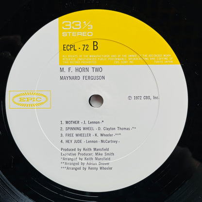 Maynard Ferguson – M.F. Horn Two (Japanese Pressing) - Portal Records