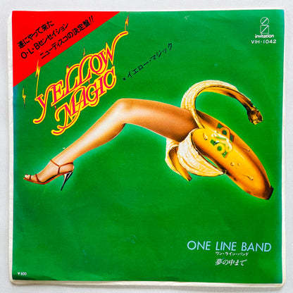 One Line Band – Yellow Magic (Original 7") - Portal Records