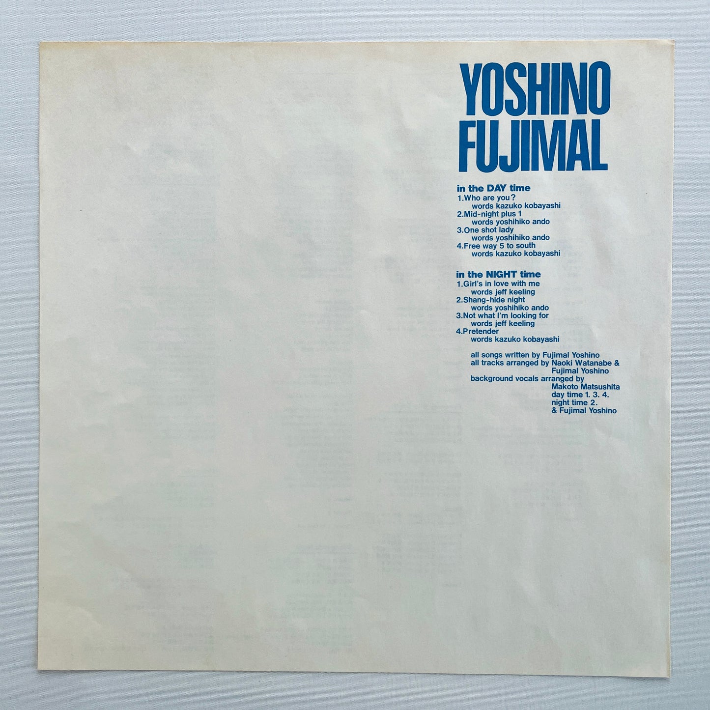 Yoshino Fujimal - Self Titled (Original)