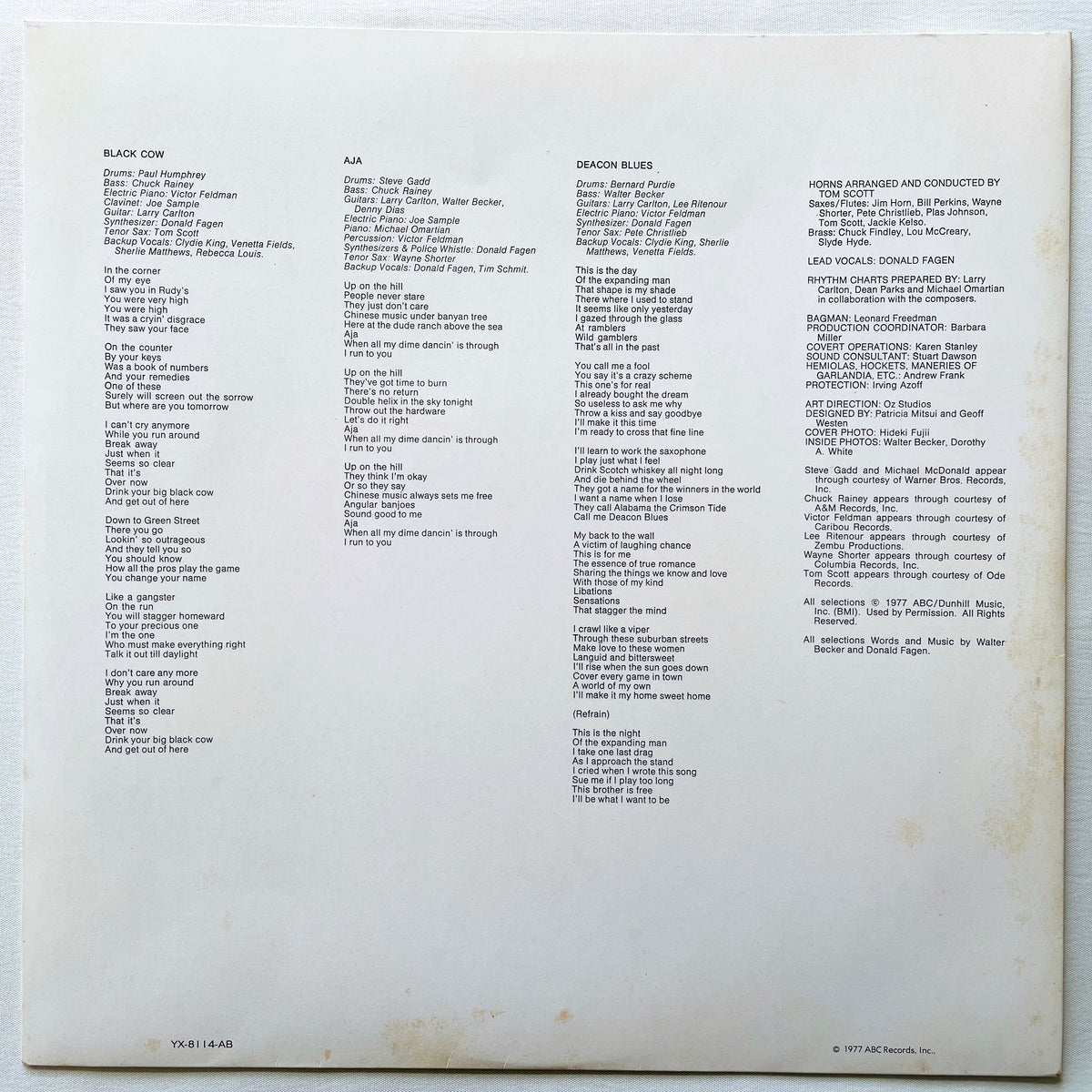 Steely Dan - Aja (Japanese Press) - Portal Records