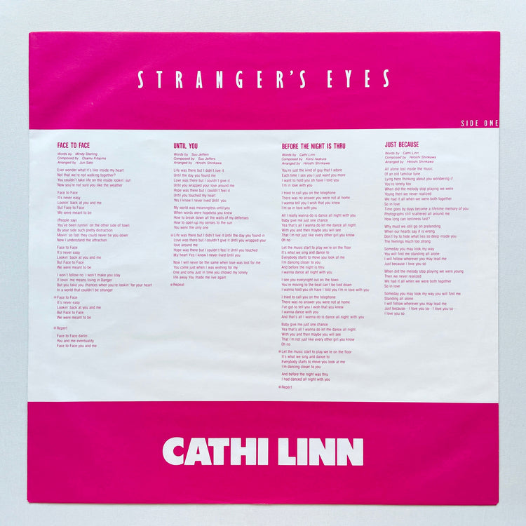 Cathi Linn – Stranger's Eyes (Original, Promo)