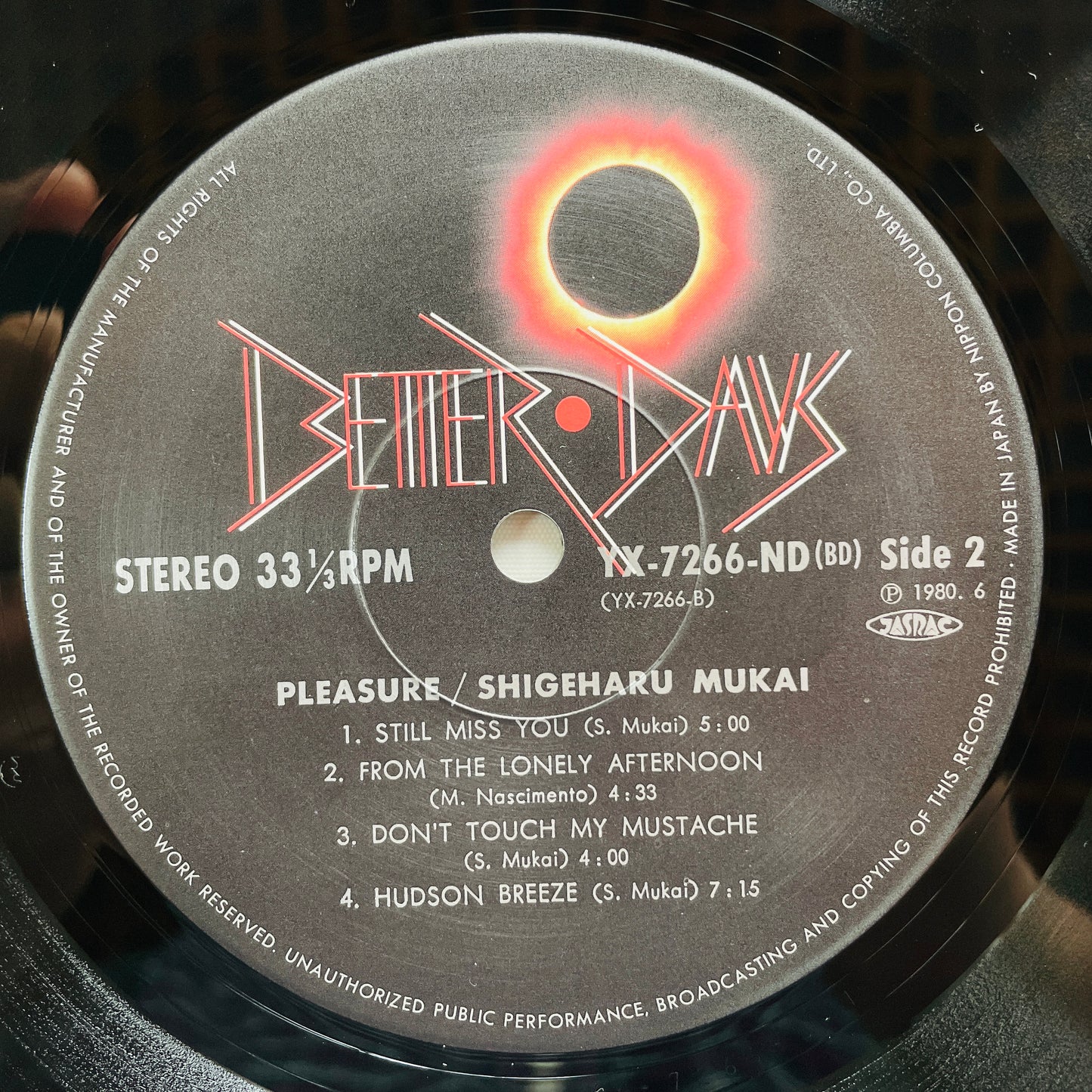 Shigeharu Mukai – Pleasure (Original) - Portal Records