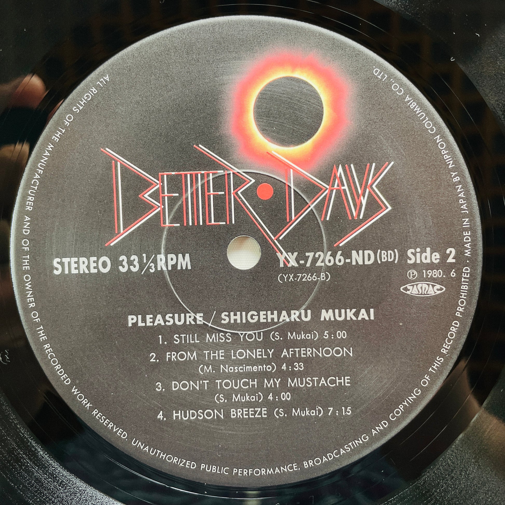 Shigeharu Mukai – Pleasure (Original) - Portal Records