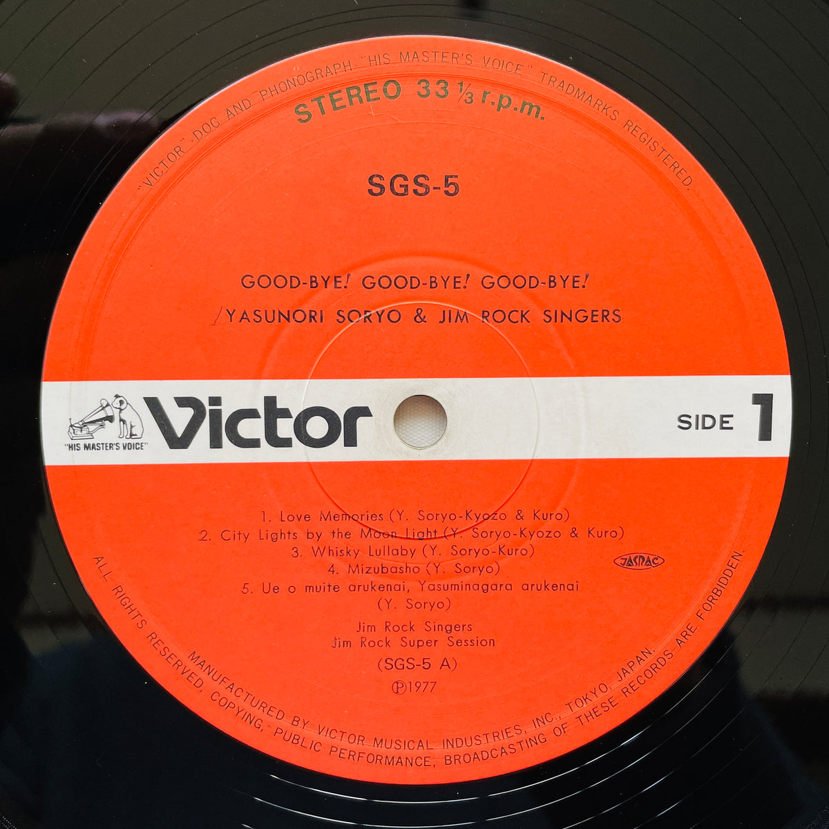 Yasunori Soryo  – Good-Bye! Good-Bye! Good-Bye! (Original) - Portal Records