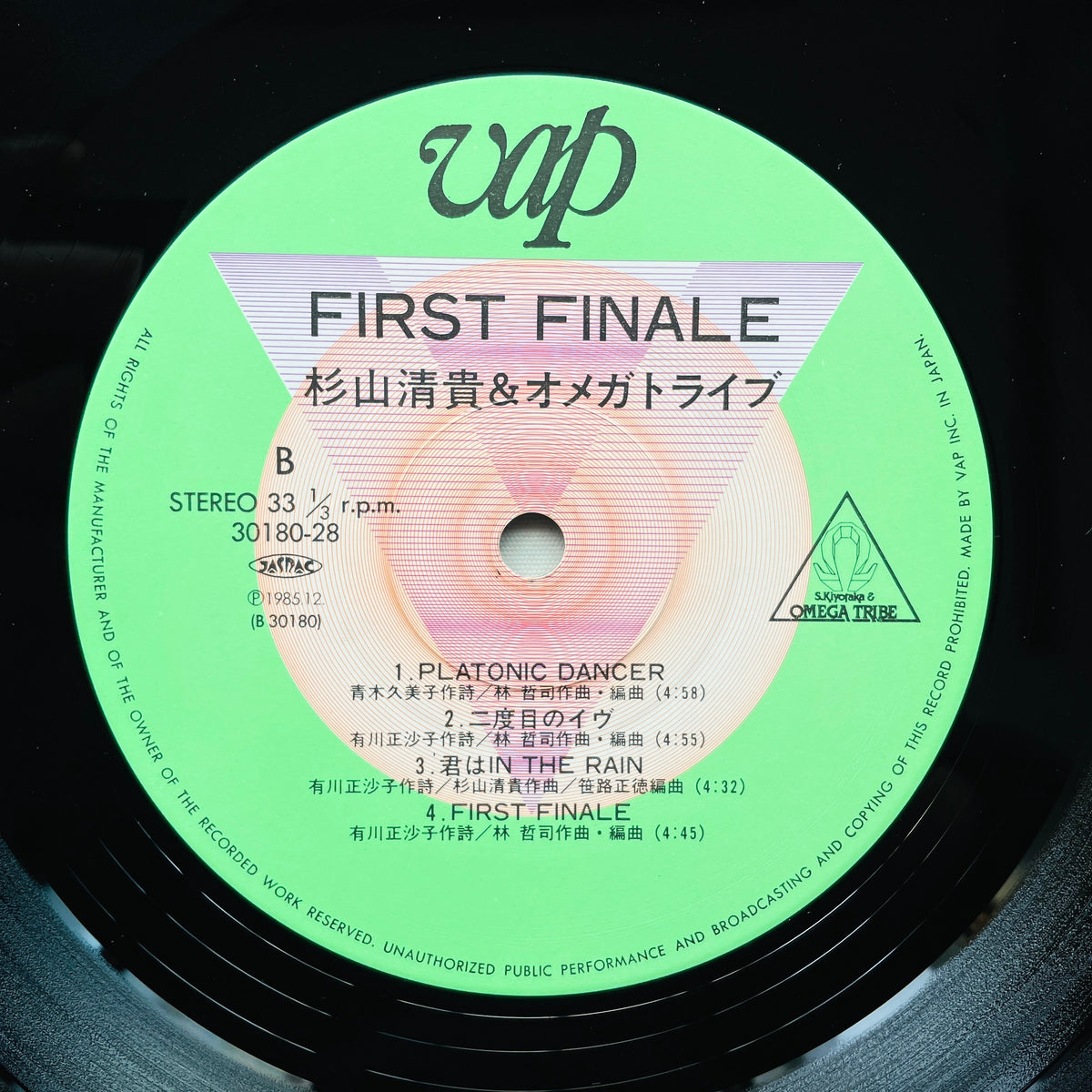 S. Kiyotaka & Omega Tribe - First Finale (Original)