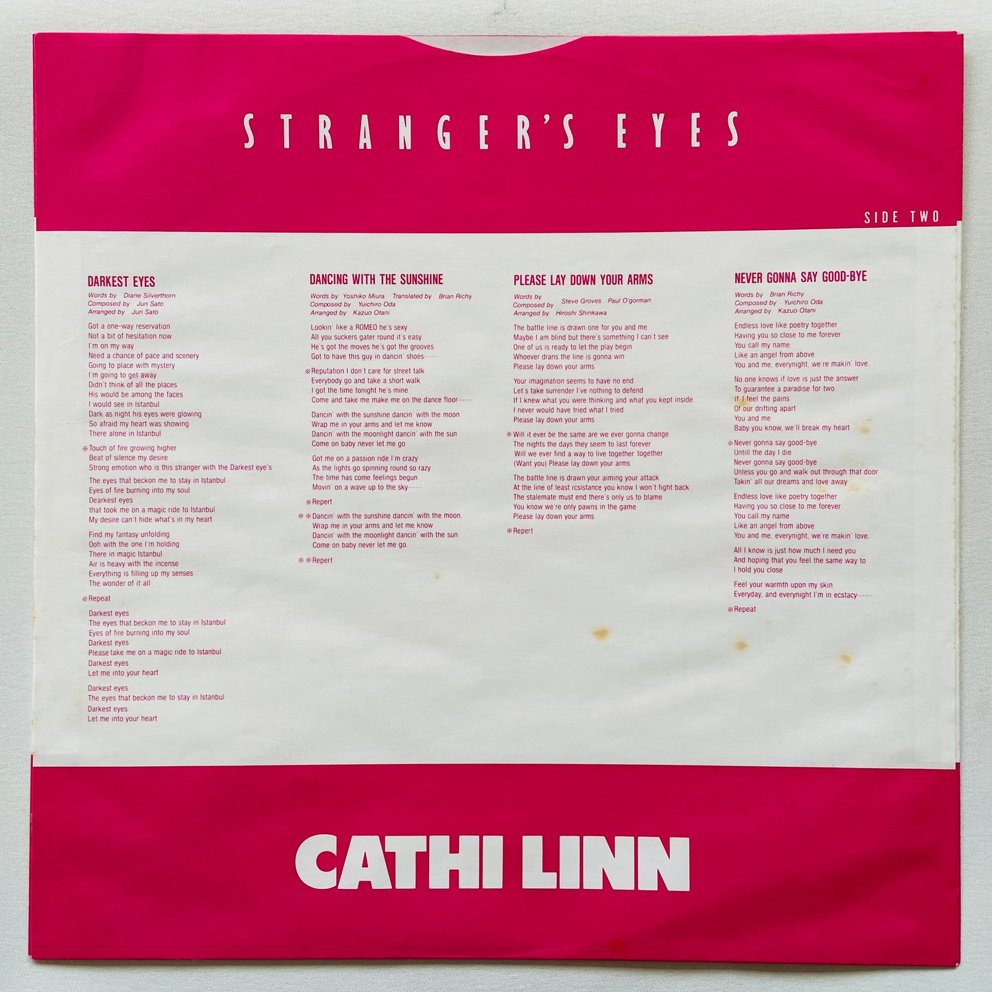 Cathi Linn – Stranger's Eyes (Original, Promo)