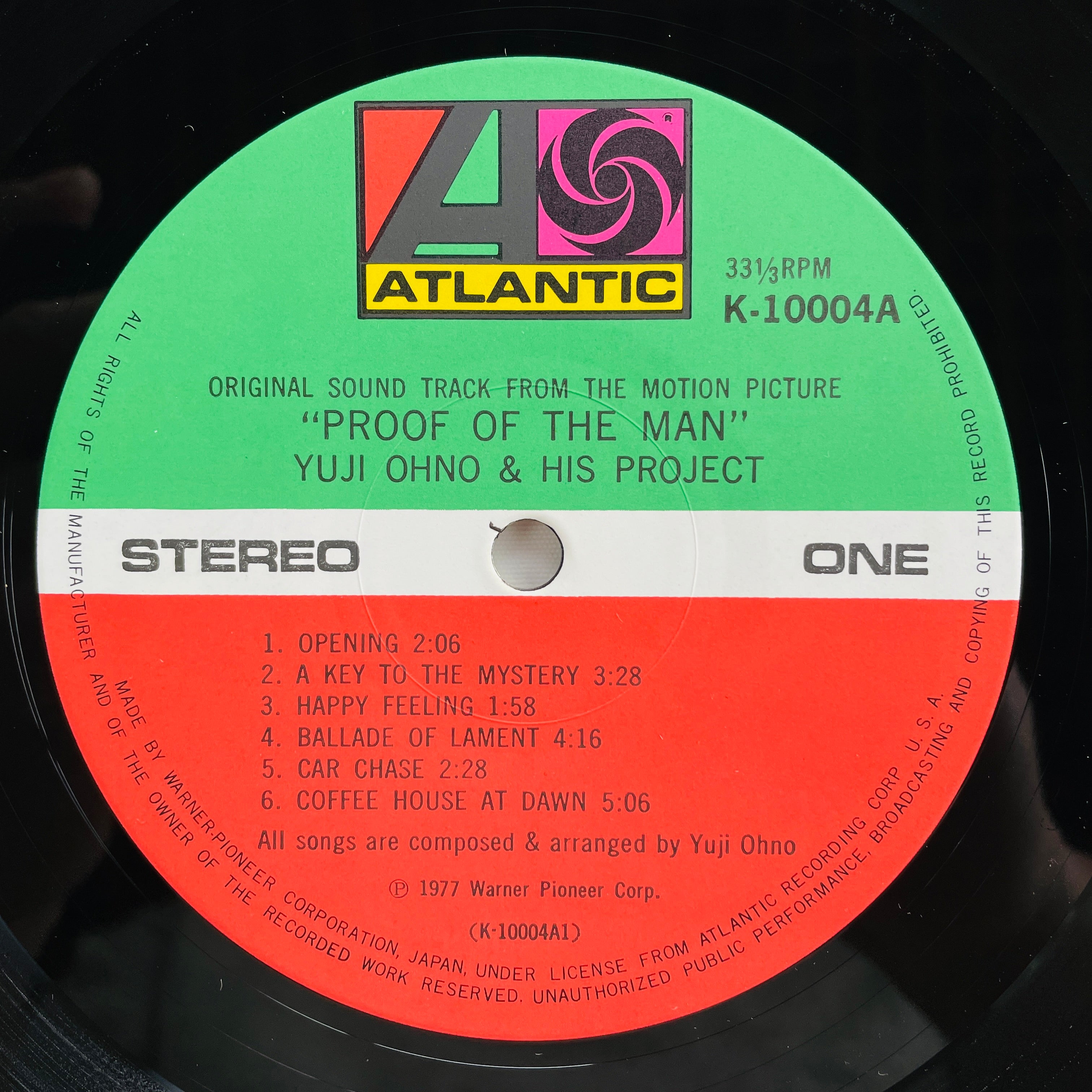 Yuji Ohno & His Project - Proof Of The Man (Original) – Portal Records