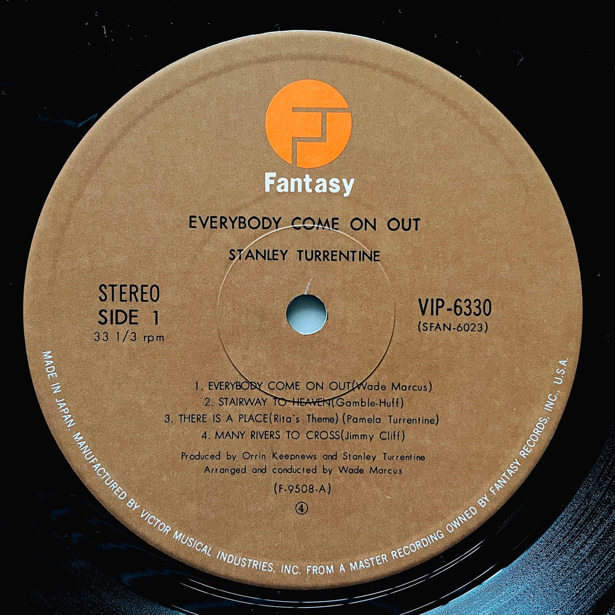 Stanley Turrentine – Everybody Come On Out (Japanese Press) - Portal Records