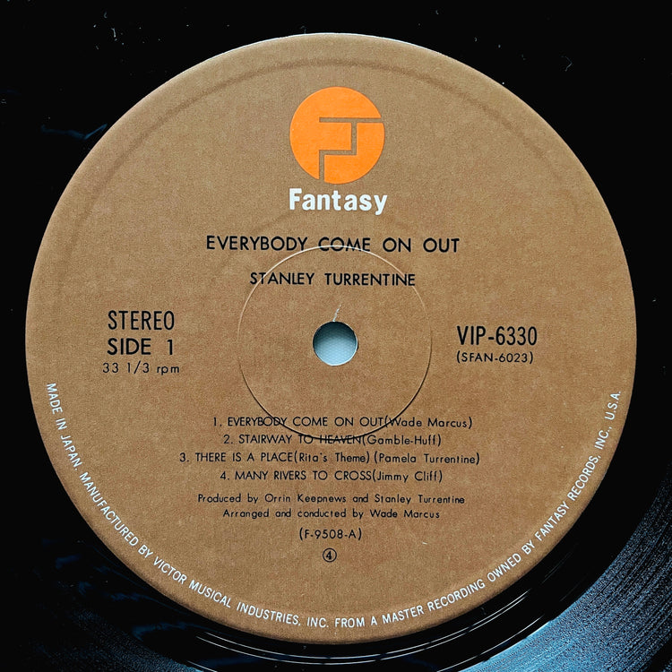 Stanley Turrentine – Everybody Come On Out (Japanese Press) - Portal Records