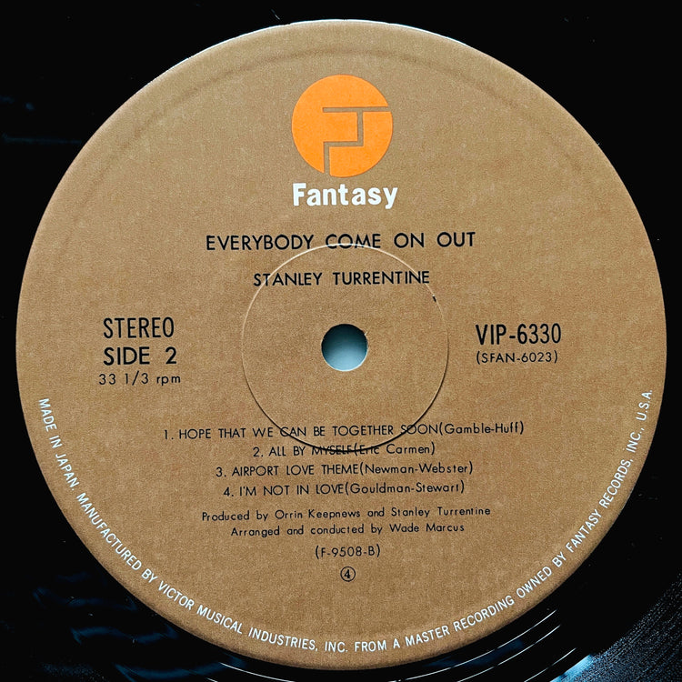 Stanley Turrentine – Everybody Come On Out (Japanese Press) - Portal Records