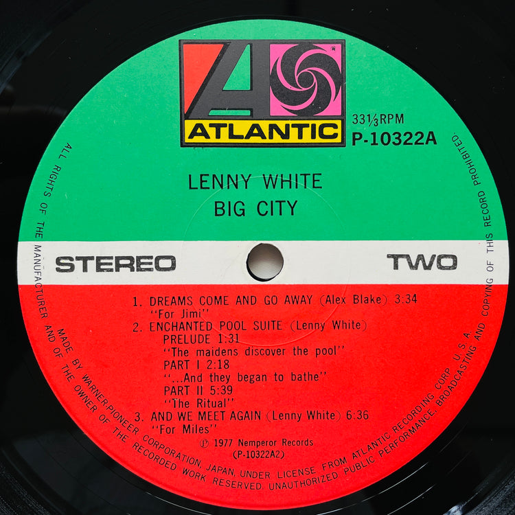 Lenny White – Big City (Japanese Press) - Portal Records