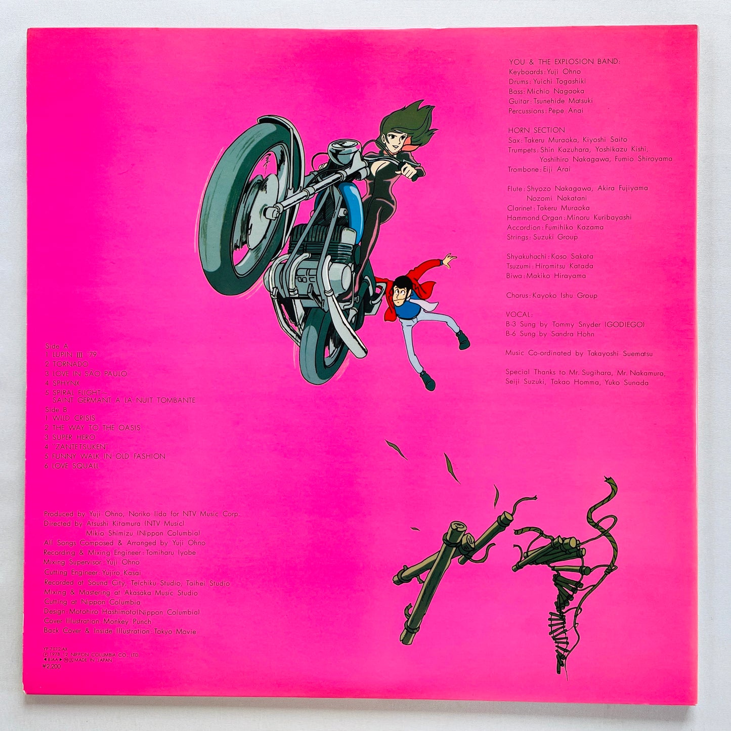 Yuji Ohno - Lupin The 3rd Original Soundtrack 2 (Original, Satril Pressing)