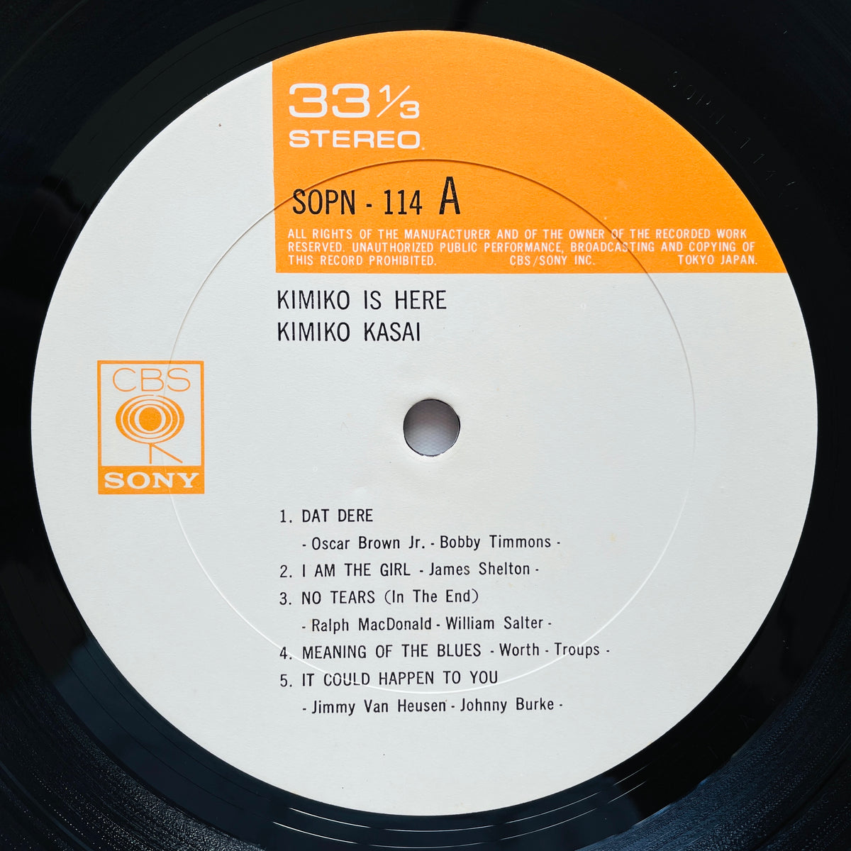 Kimiko Kasai  – Kimiko Is Here (Original) - Portal Records