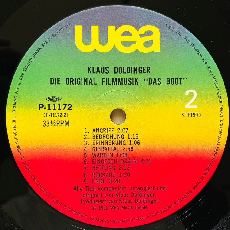 Klaus Doldinger – Original Soundtrack "Das Boot" (Japanese Press) - Portal Records