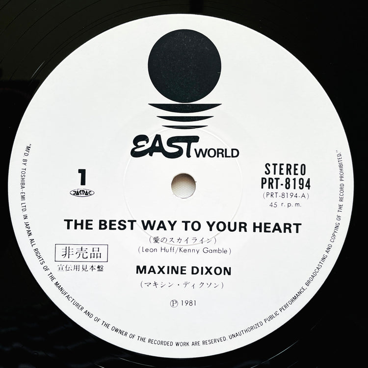 Maxine Dixon - The Best Way To Your Heart (Promo Only 12") - Portal Records