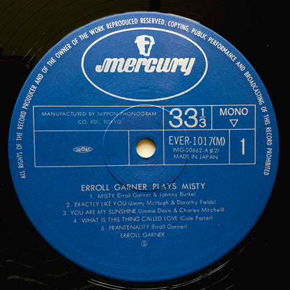 Erroll Garner – Plays Misty (Japanese Press, Mono)