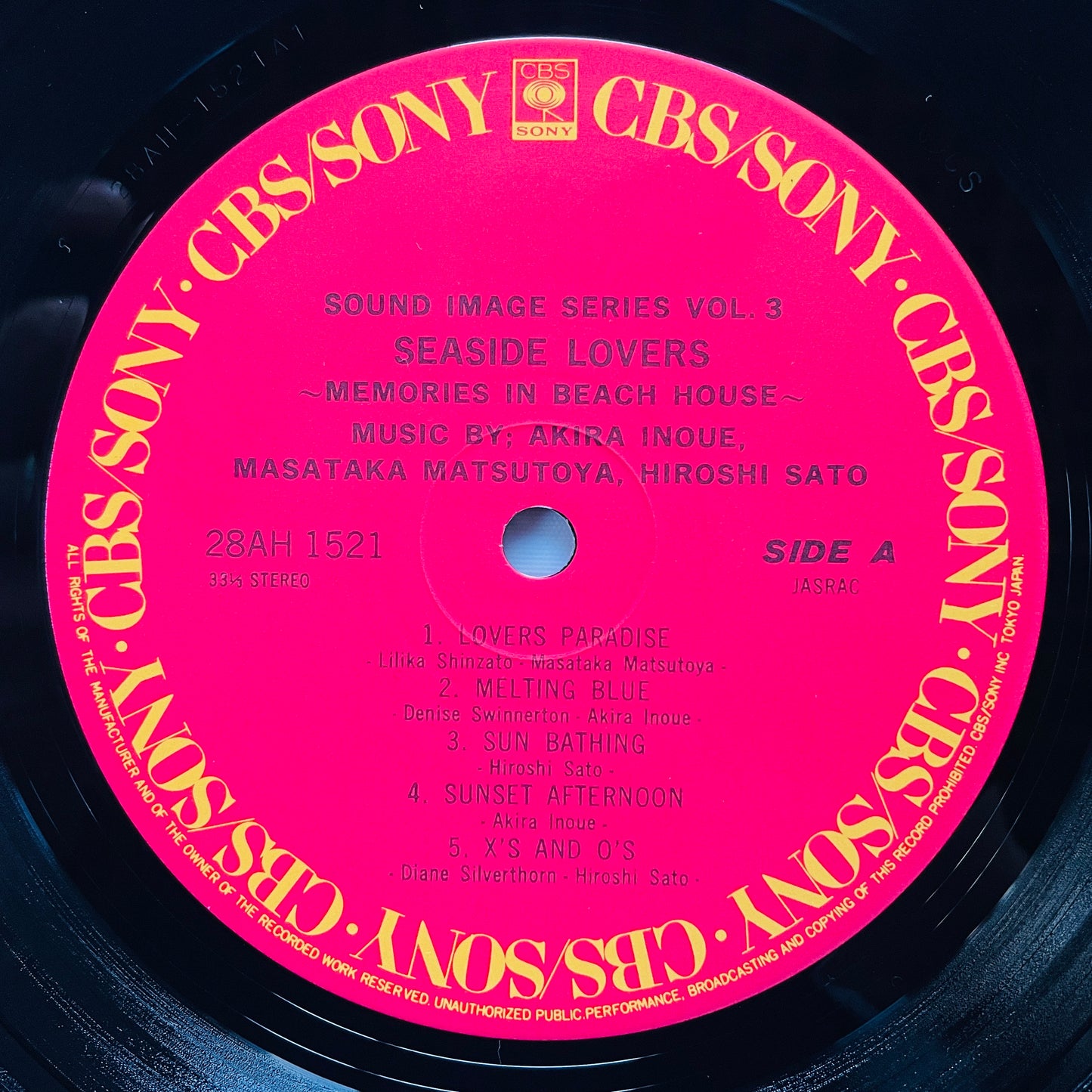 Hiroshi Satoh, Akira Inoue, Masataka Matsutoya - Seaside Lovers (Original, w/Poster)