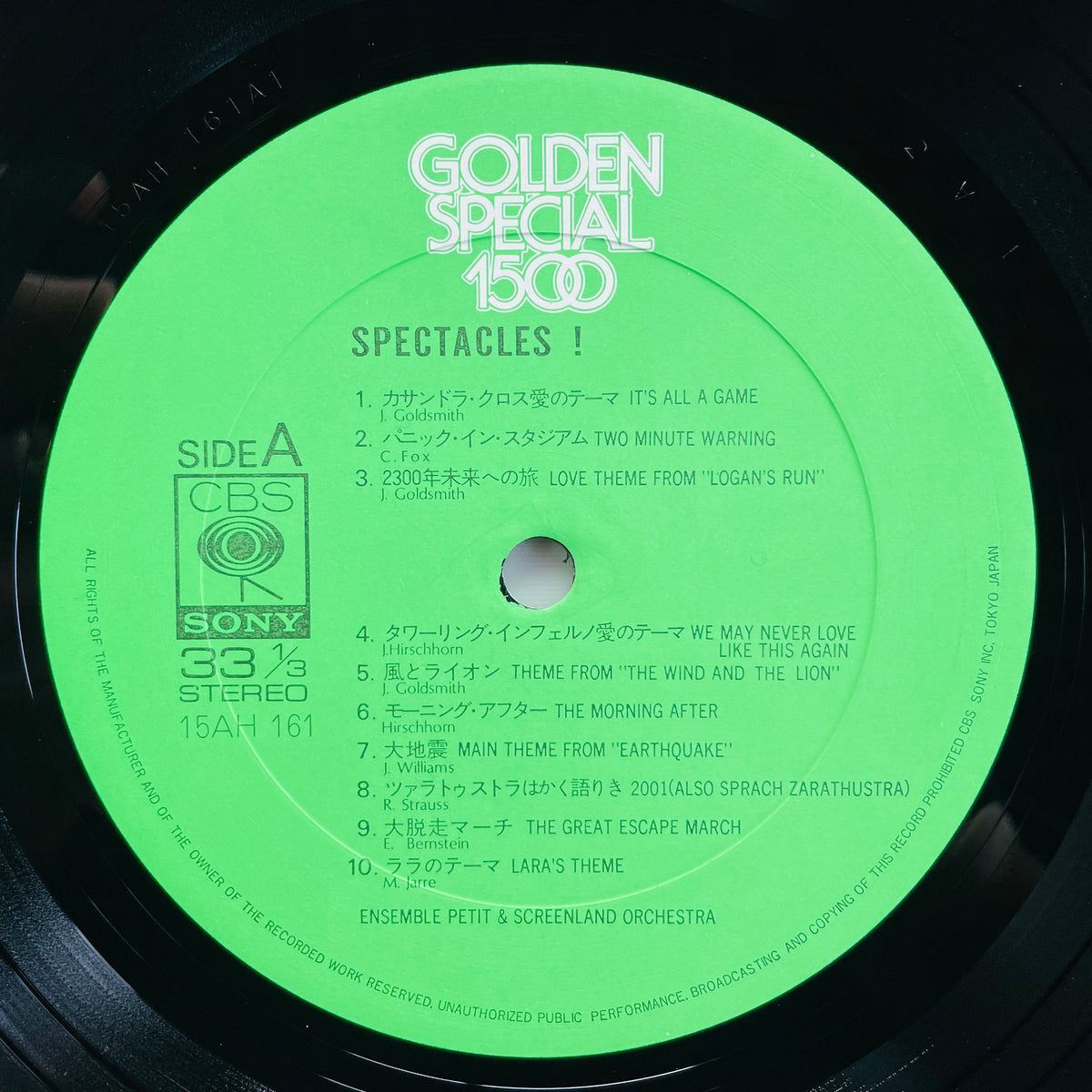 Ensemble Petit & Screenland Orchestra – Spectacles! (Library, w/Poster)