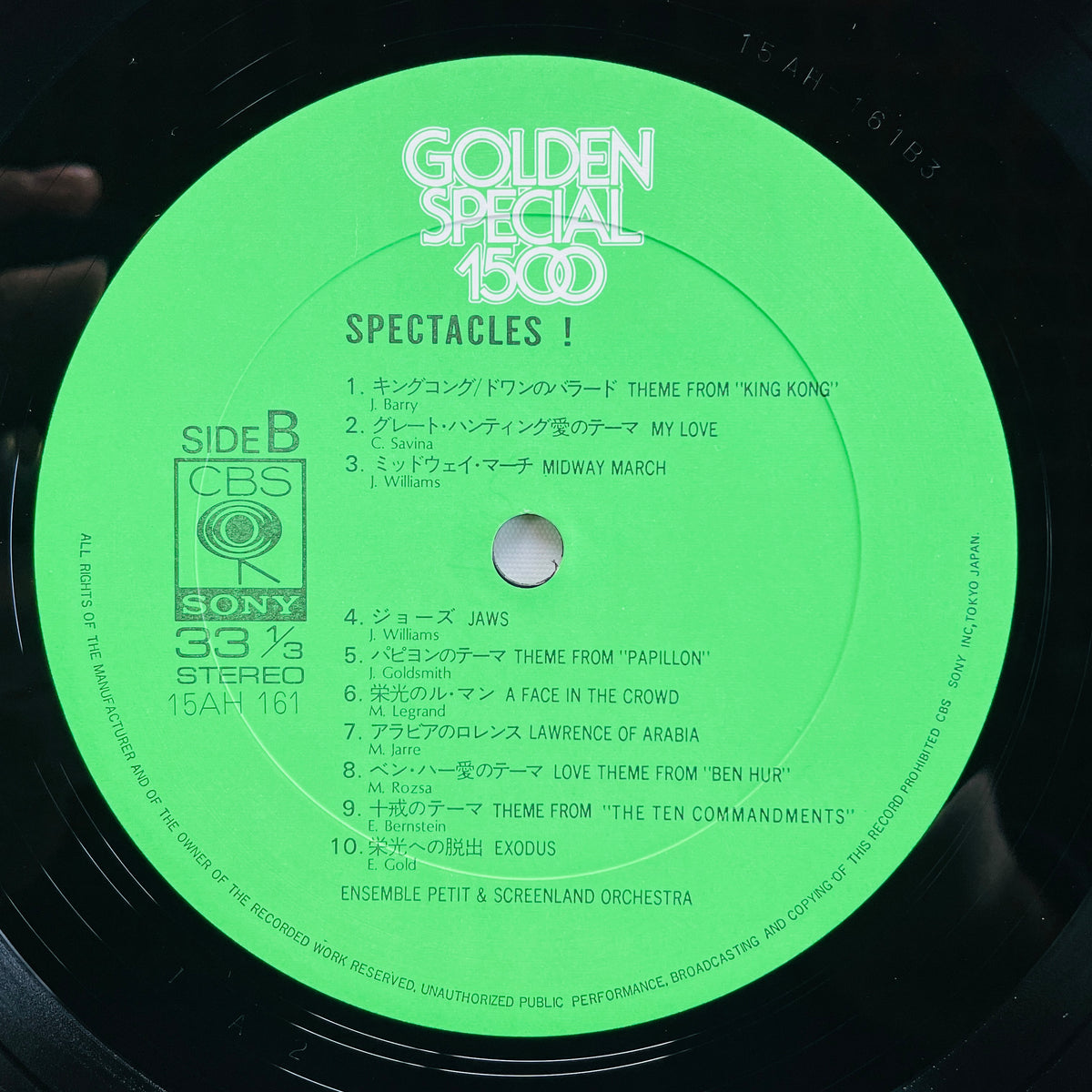 Ensemble Petit & Screenland Orchestra – Spectacles! (Library, w/Poster)