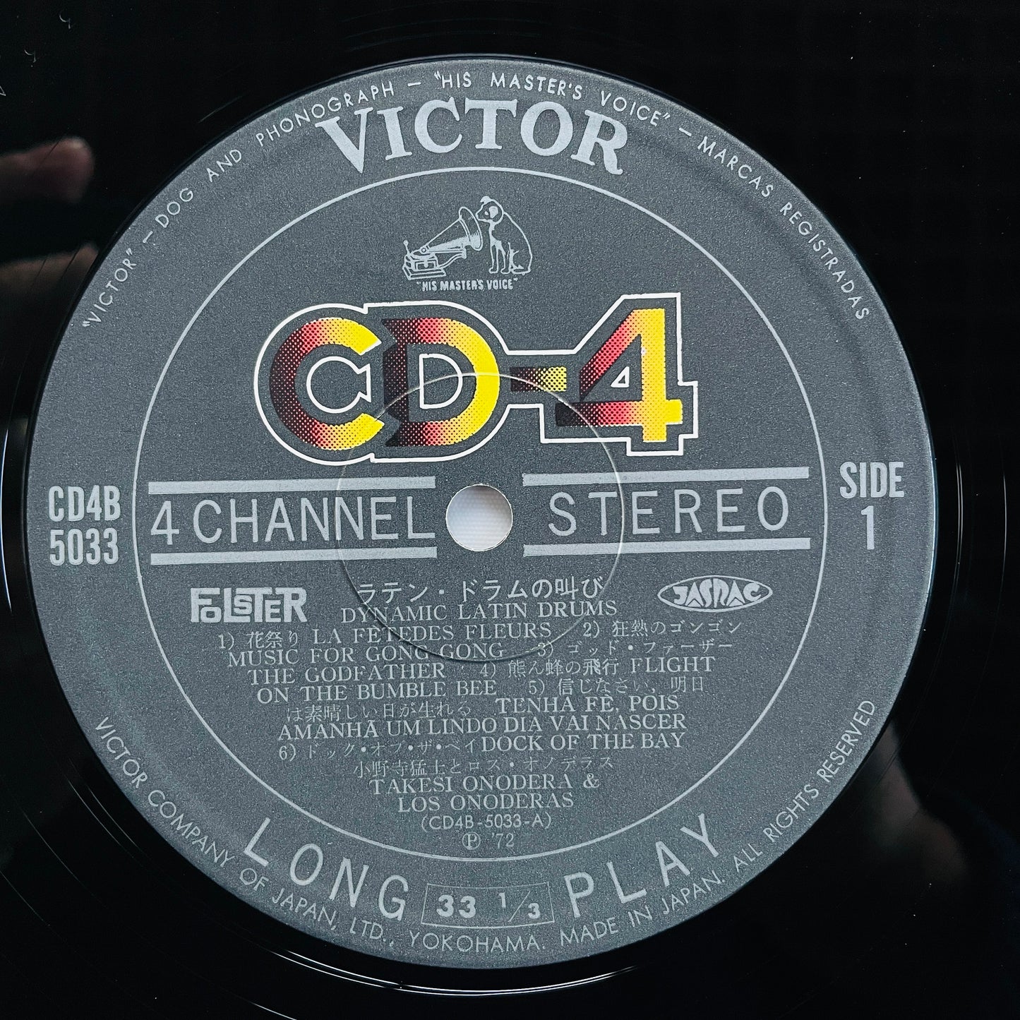 Takeshi Onodera & Los Onoderas – Dynamic Latin Drums (Original, Quadraphonic)