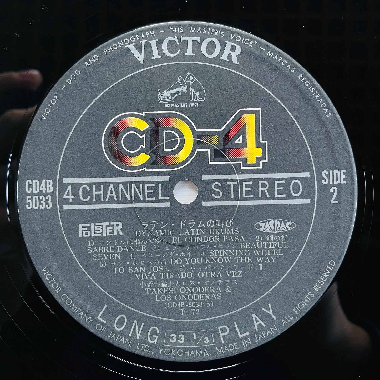 Takeshi Onodera & Los Onoderas – Dynamic Latin Drums (Original, Quadraphonic)