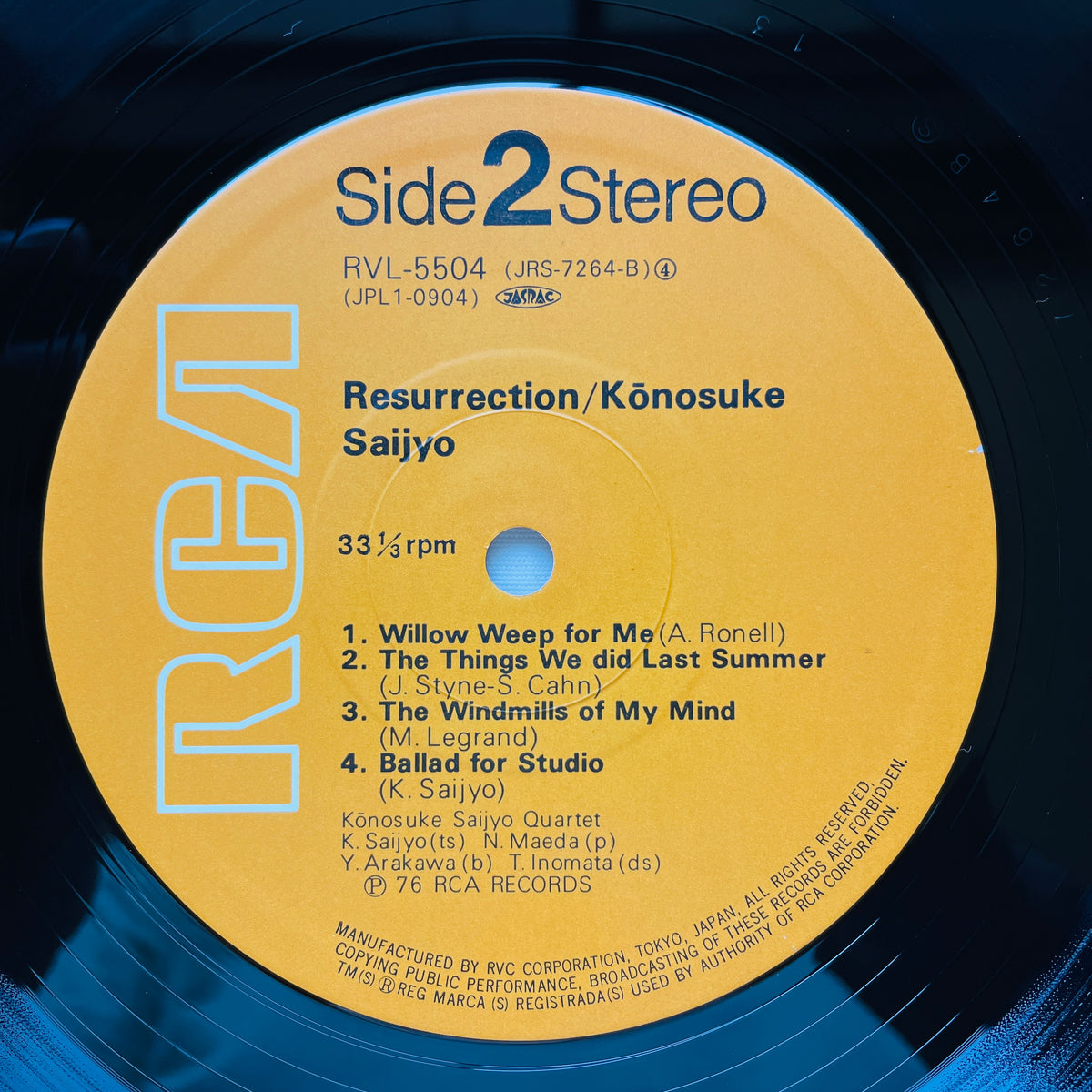 Konosuke Saijo - Resurrection (2nd Pressing)