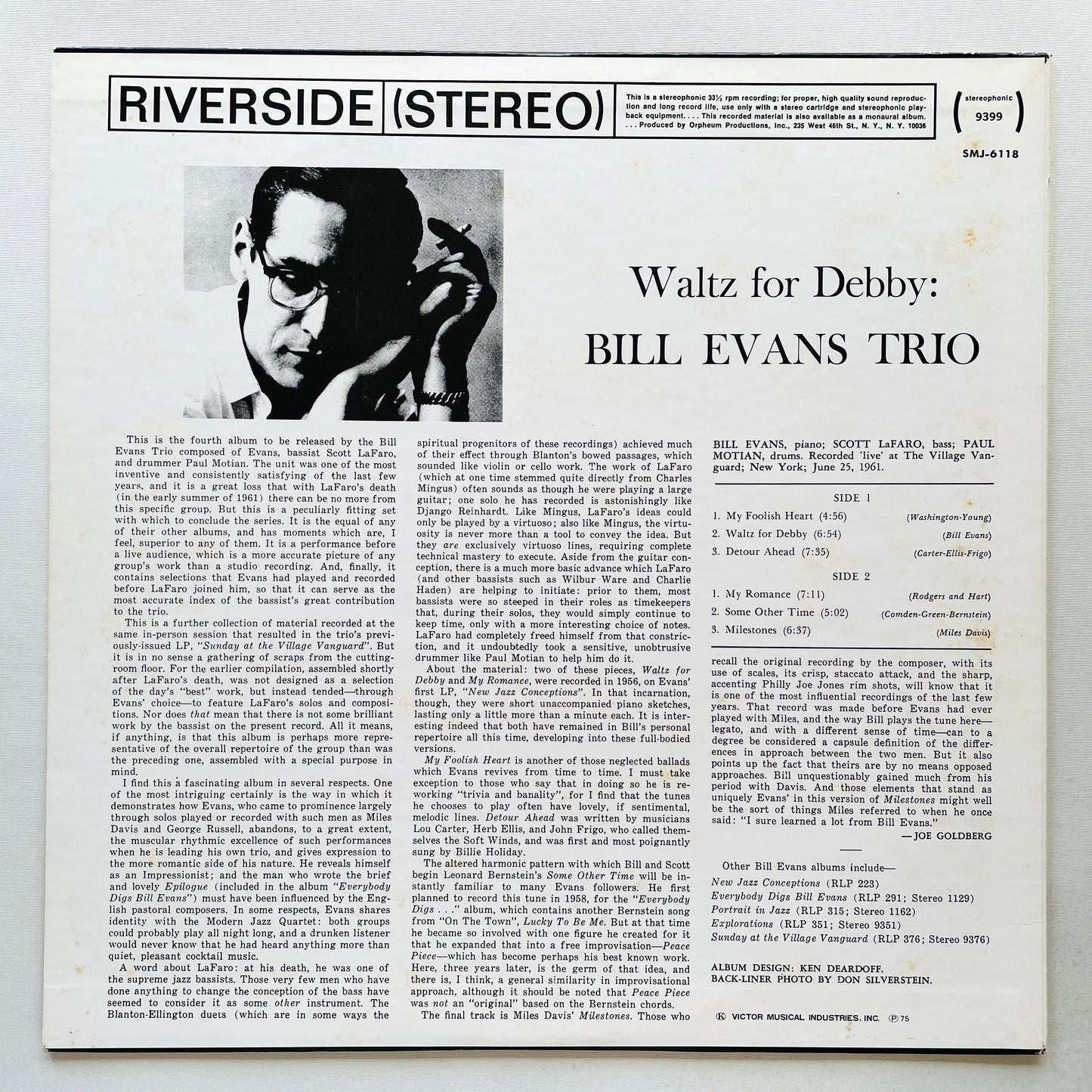 Bill Evans - Waltz For Debby (Japanese Pressing)