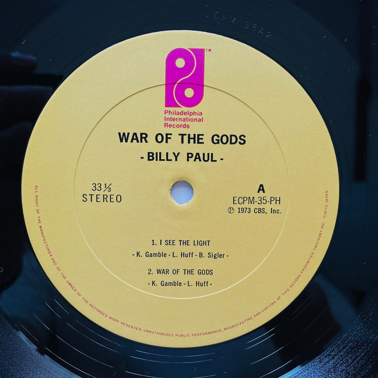 Billy Paul – War Of The Gods (Japanese Pressing)