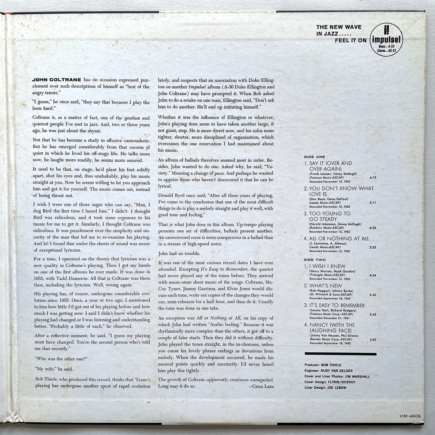 John Coltrane - Ballads (Japanese Press)