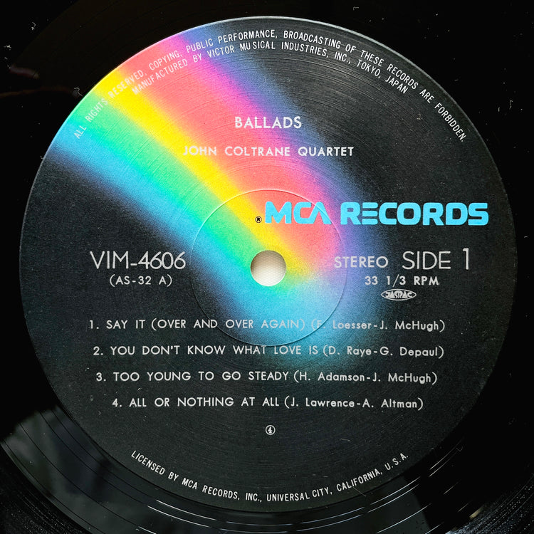 John Coltrane - Ballads (Japanese Press) - Portal Records