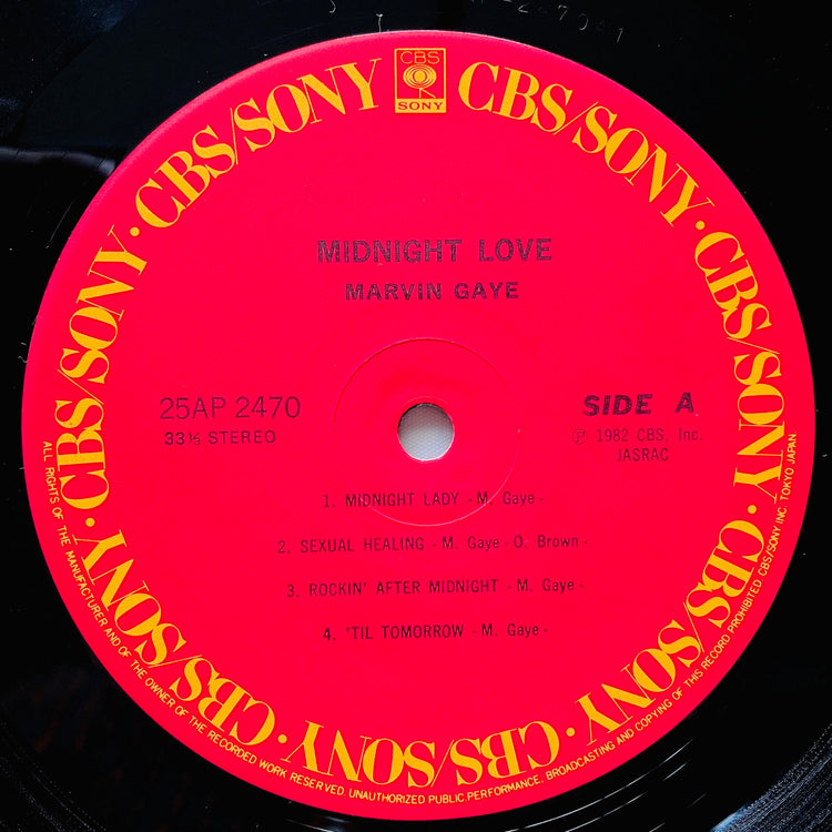 Marvin Gaye – Midnight Love (Japanese Press) - Portal Records