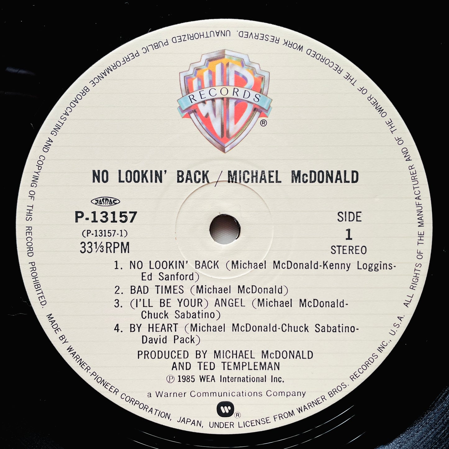 Michael McDonald – No Lookin' Back (Japanese Press)