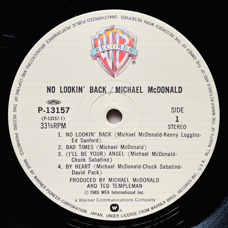 Michael McDonald – No Lookin' Back (Japanese Press) - Portal Records