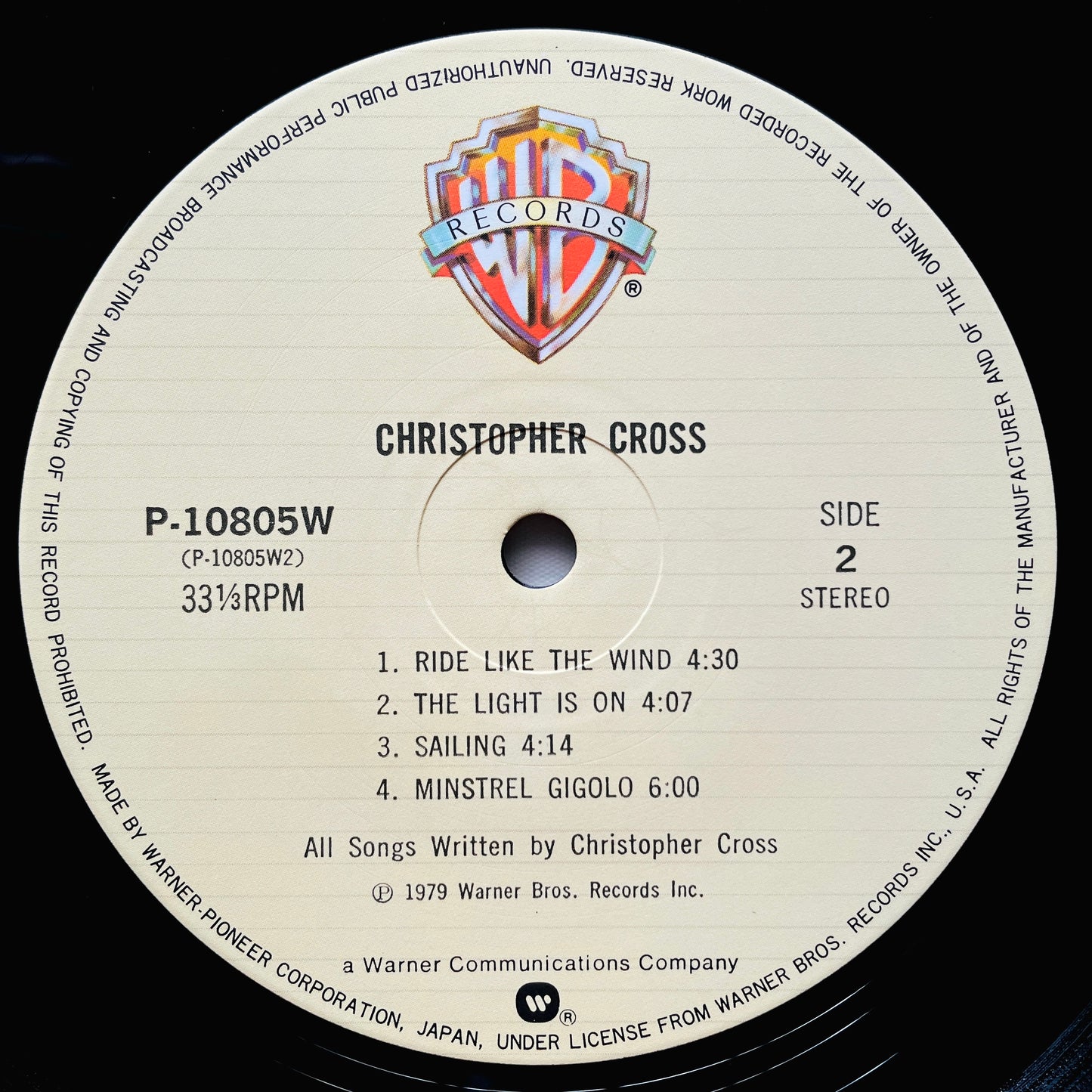 Christopher Cross - Self Titled (Japanese Press)