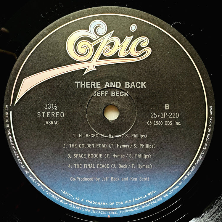 Jeff Beck – There and Back (Japanese Press) - Portal Records