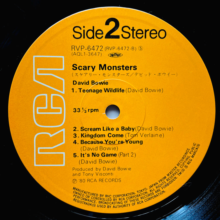David Bowie – Scary Monsters (Japanese Press) - Portal Records