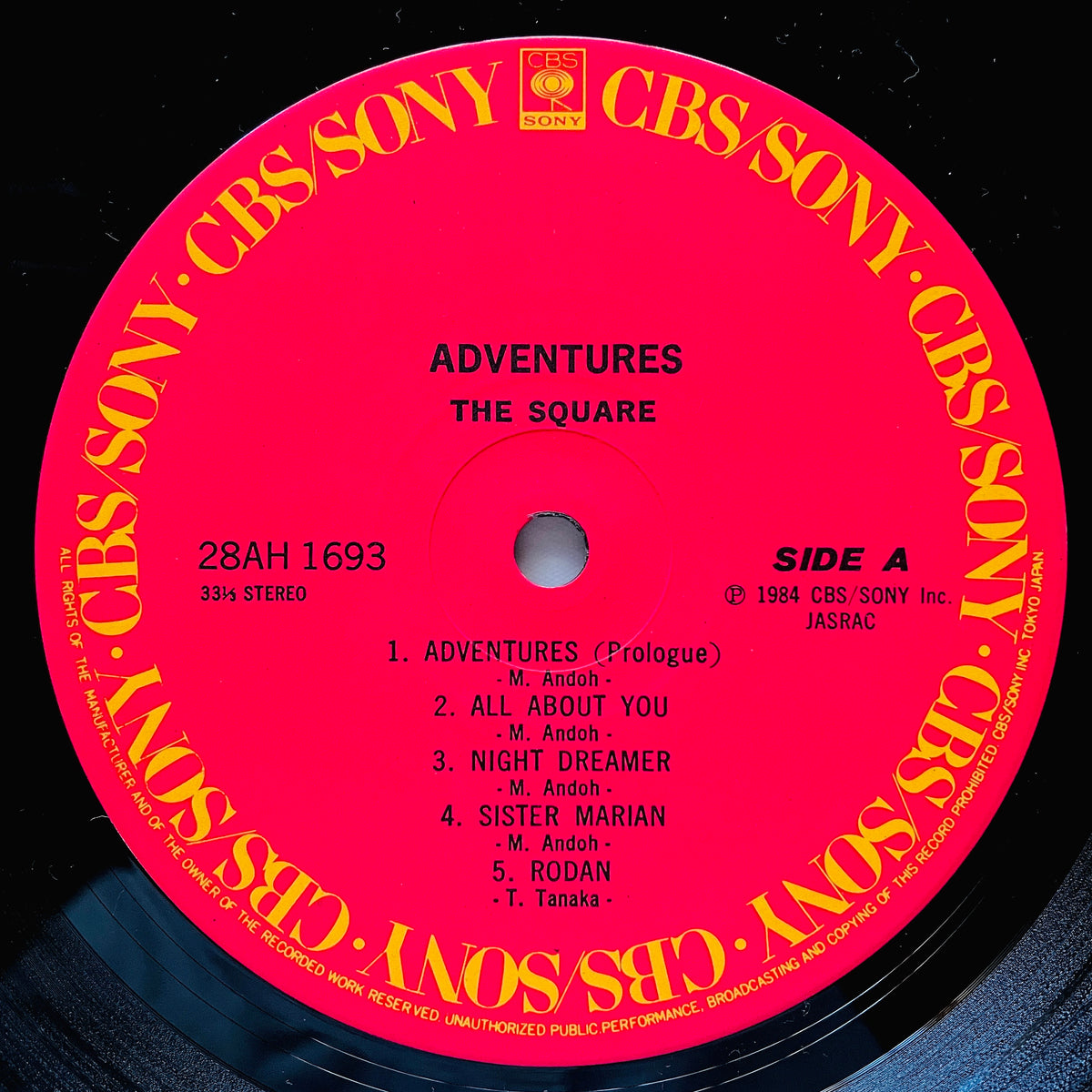 The Square – Adventures (Blue OBI Ver.) - Portal Records