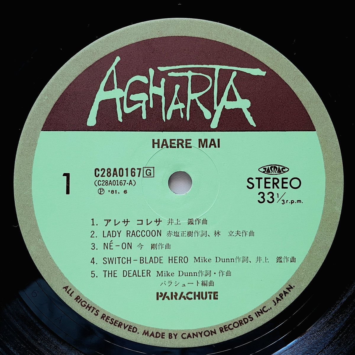 Parachute – Haere Mai (Original) - Portal Records