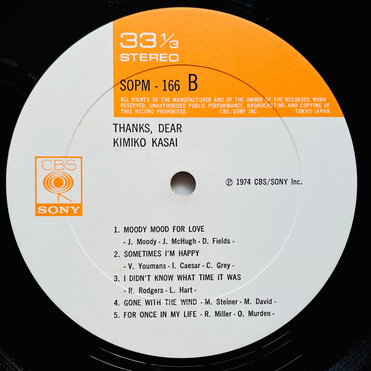 Kimiko Kasai - Thanks Dear (Original) - Portal Records